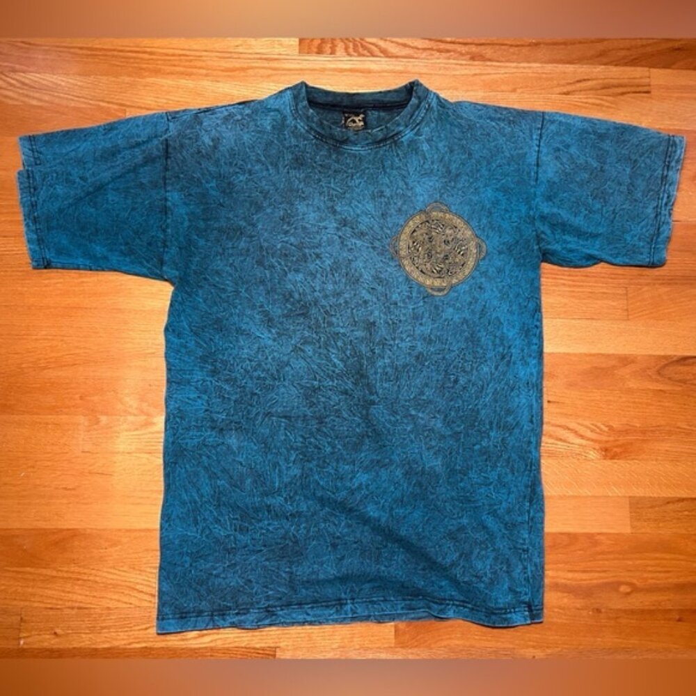 Vintage 90s Celtic Puzzle Double Graphic T Shirt XL